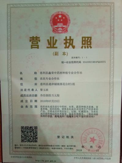 鑫荣中药材种植专业合作社