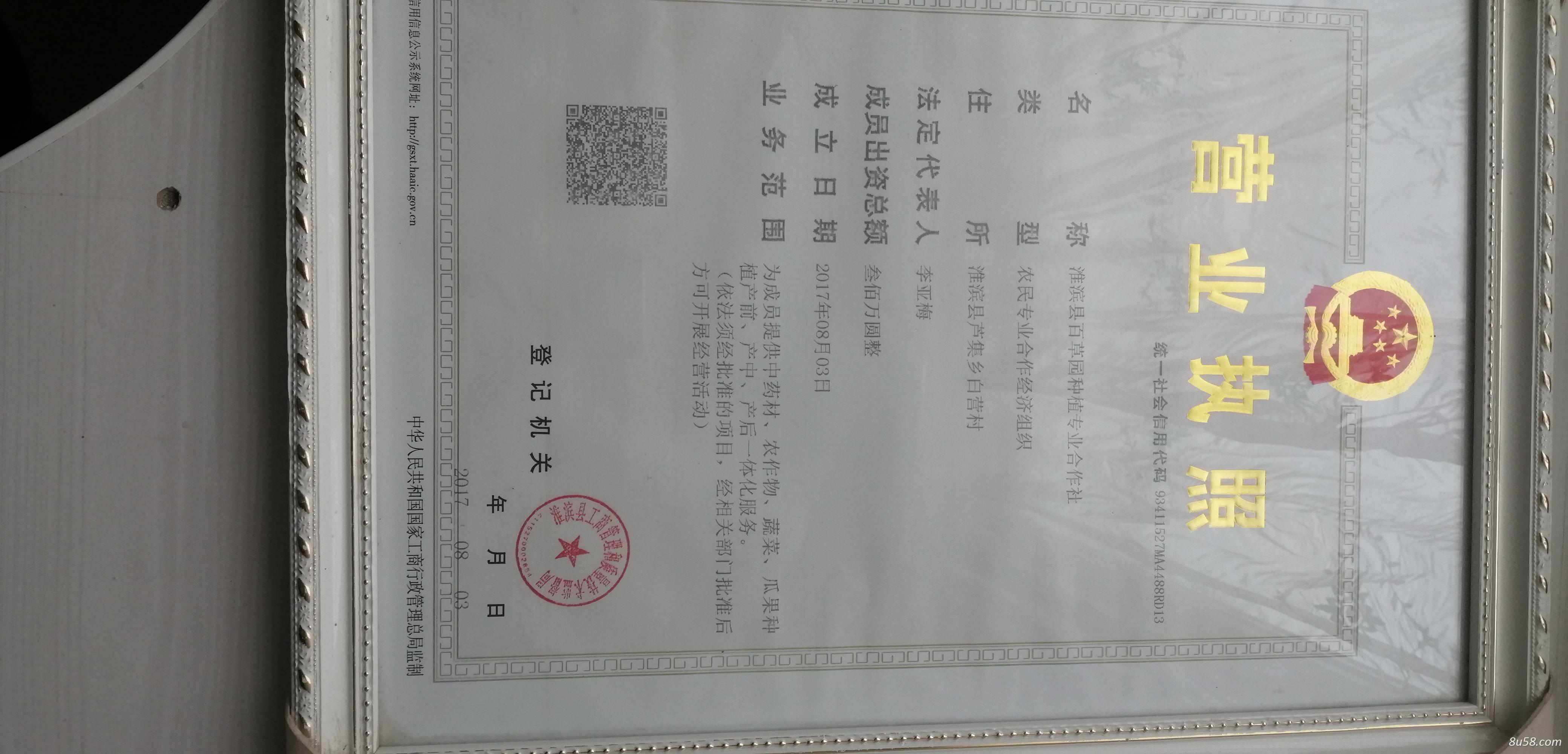 淮滨县百草园种植专业合作社
