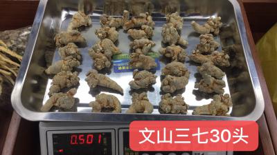 云南文山三七大货批发，30头，95元/斤，5斤起批